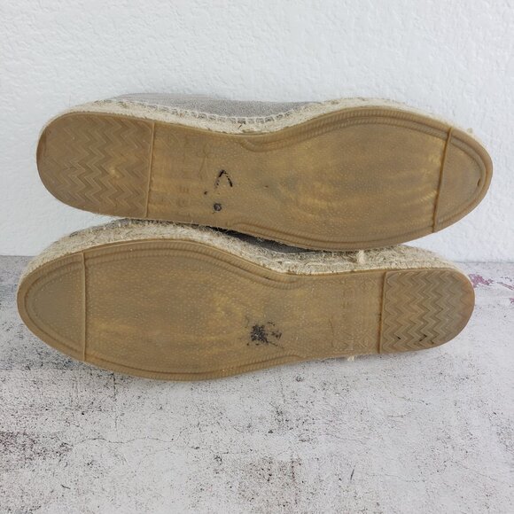Manebi | Suede Traveler Loafers Espadrilles -Hamptons  Manebi Hamptons Espadrille Sneaker Platform Jute Gray Suede Leather size 41